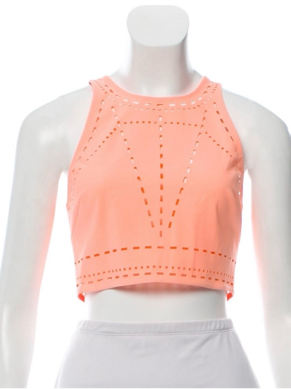 Elizabeth and James racerback crop top with cut outs